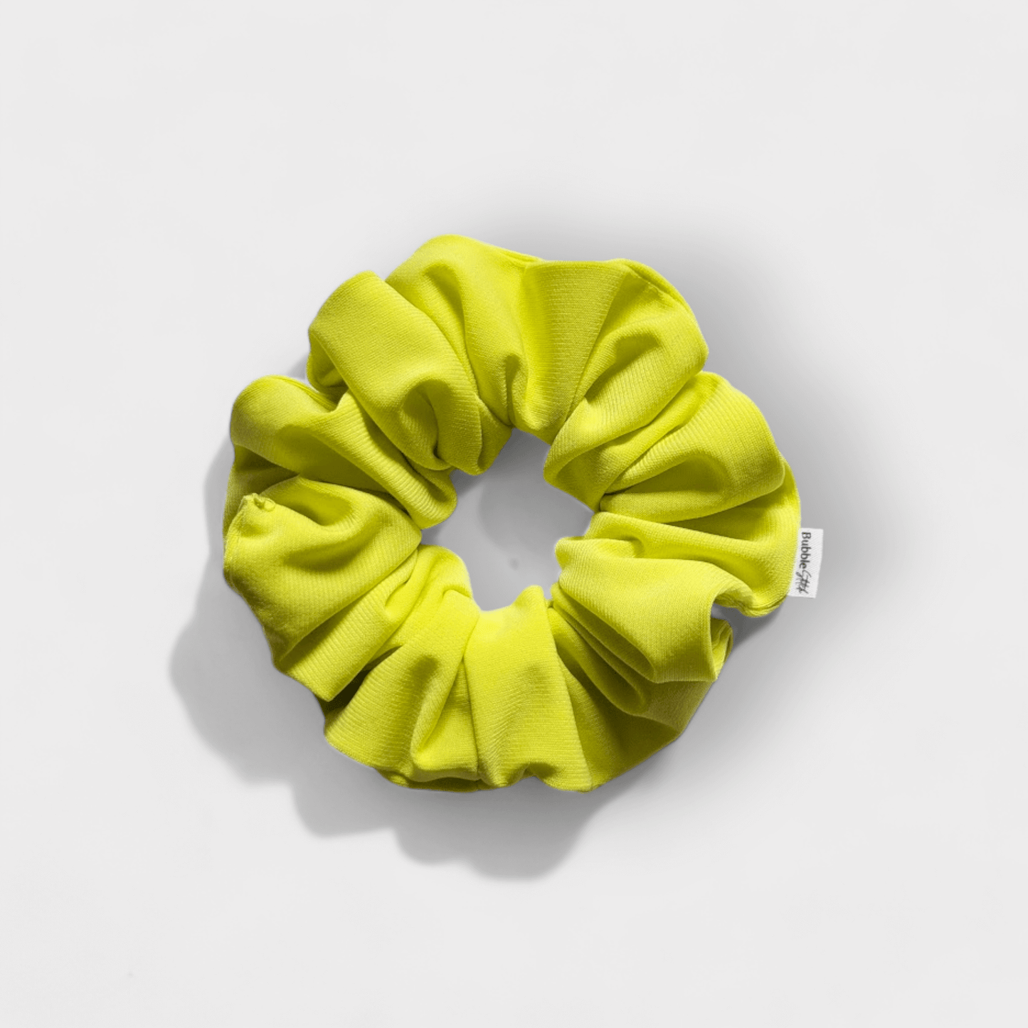 Scrunchie em Lycra de secagem rápida na cor  Amarelo Limão