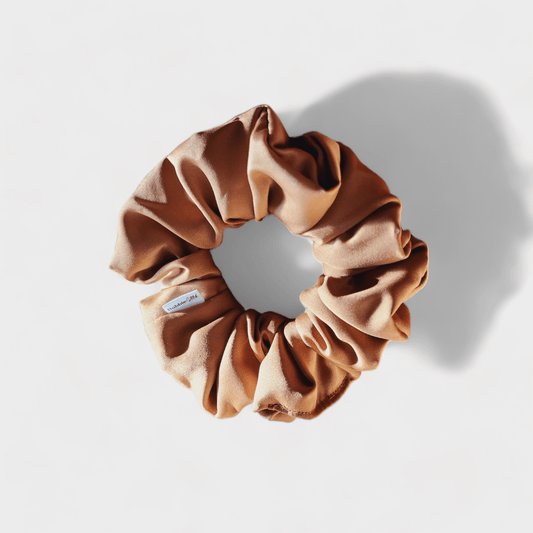 Scrunchie Cetim Mate Cappuccino